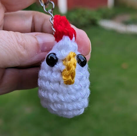 Chicken Keychain - Artisan Cooperative Fundraiser
