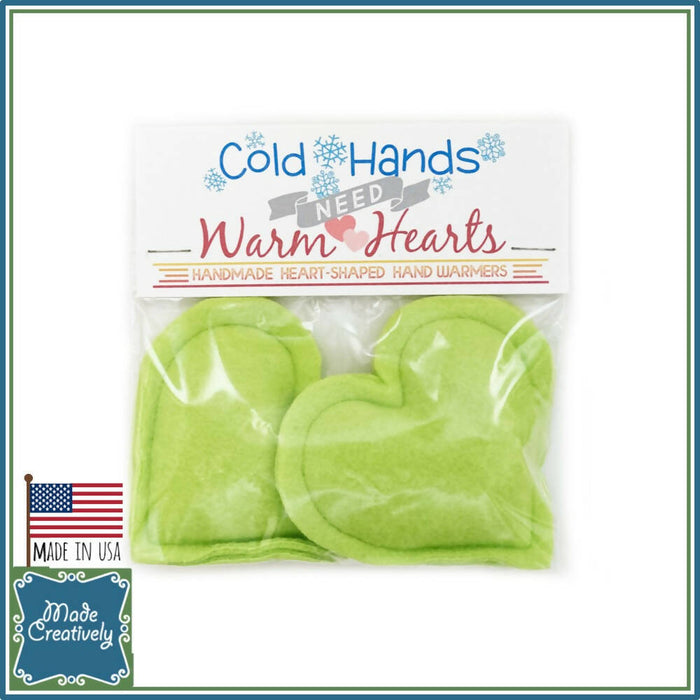 Cold Hands Need Warm Hearts! Set of 2 Handmade Heart-Shaped Hand Warmers