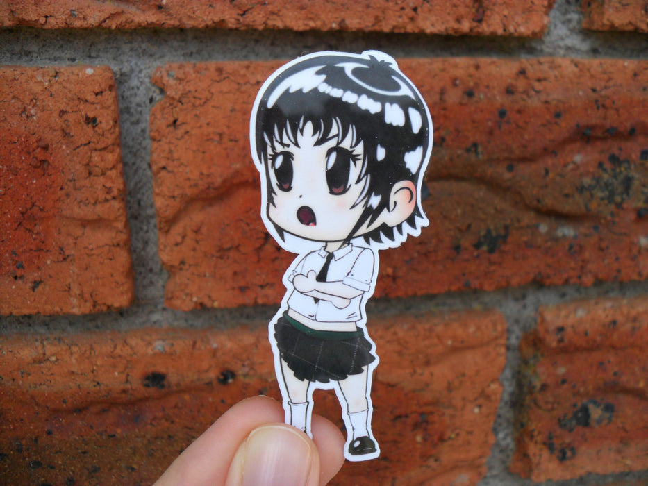 Chibi Anime Girl Lucia Waterproof Vinyl Sticker