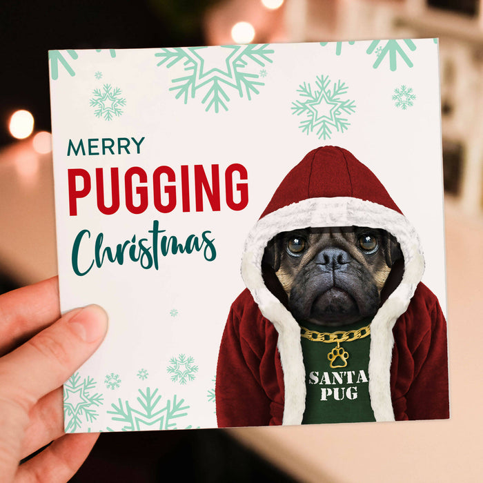 Merry Pugging Christmas card