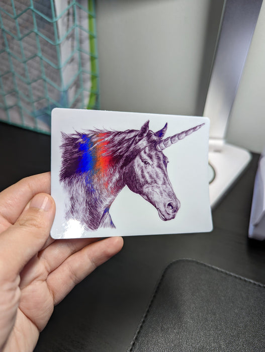 Unicorn Holographic Sticker