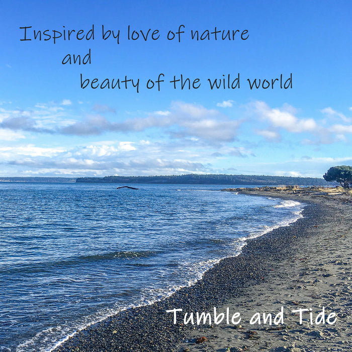 Beach Stone and Hematite Necklace