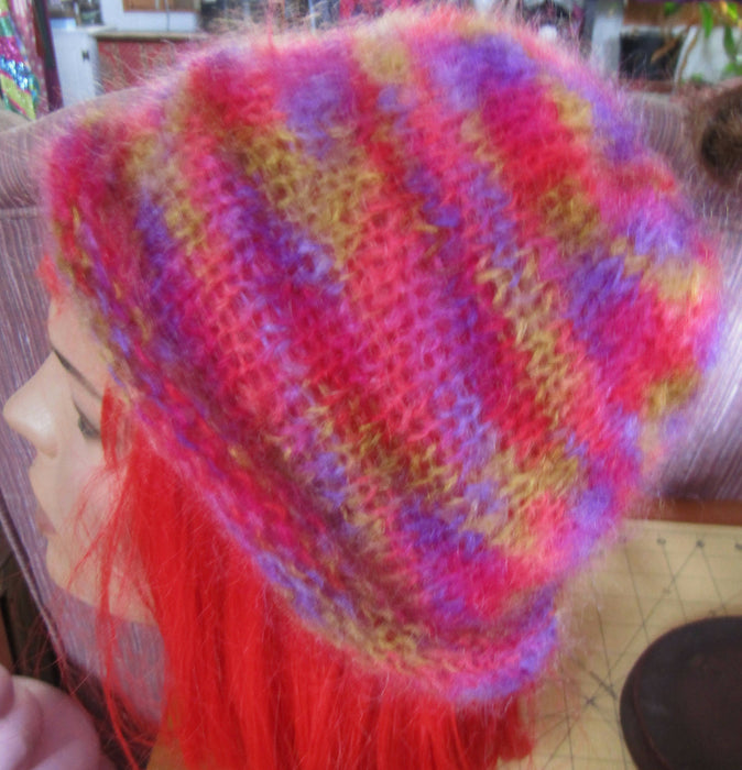 Mohair Hat in Bright Colors