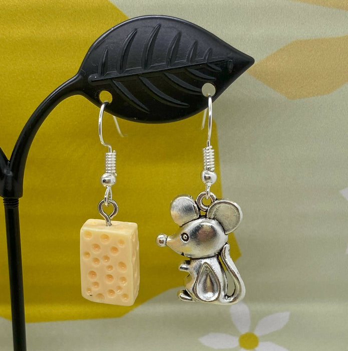 Cheese and Mouse Earrings