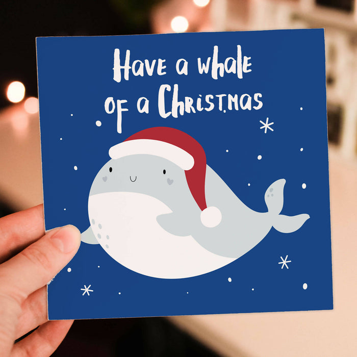 Have a whale of a Christmas card