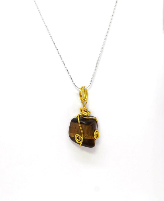 Wire Wrapped Tiger’s Eye