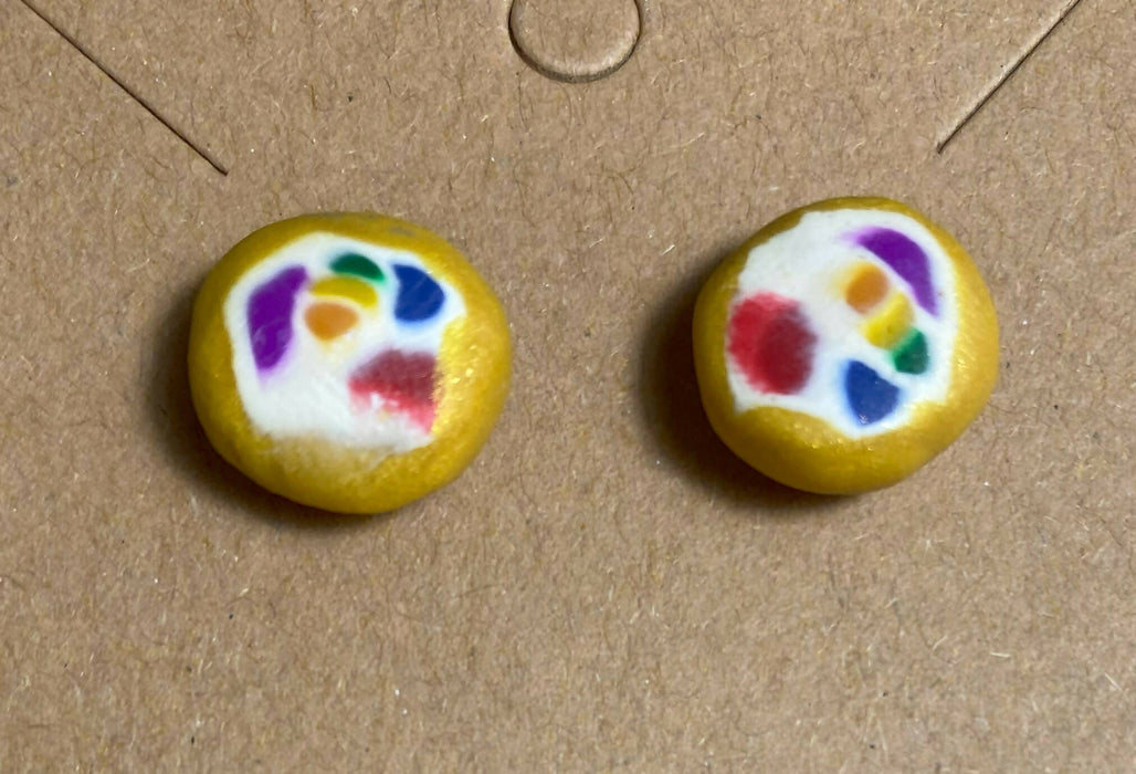 Mosaic/Jello Salad Bowl Post Earrings