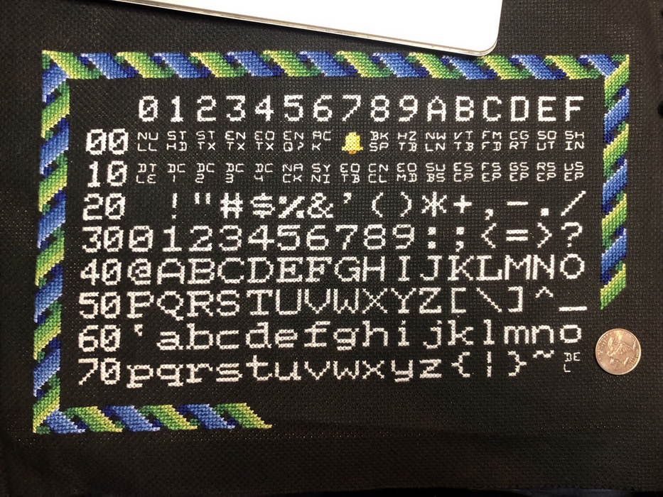 ASCII Table Cross-Stitch Pattern – Artisans Cooperative
