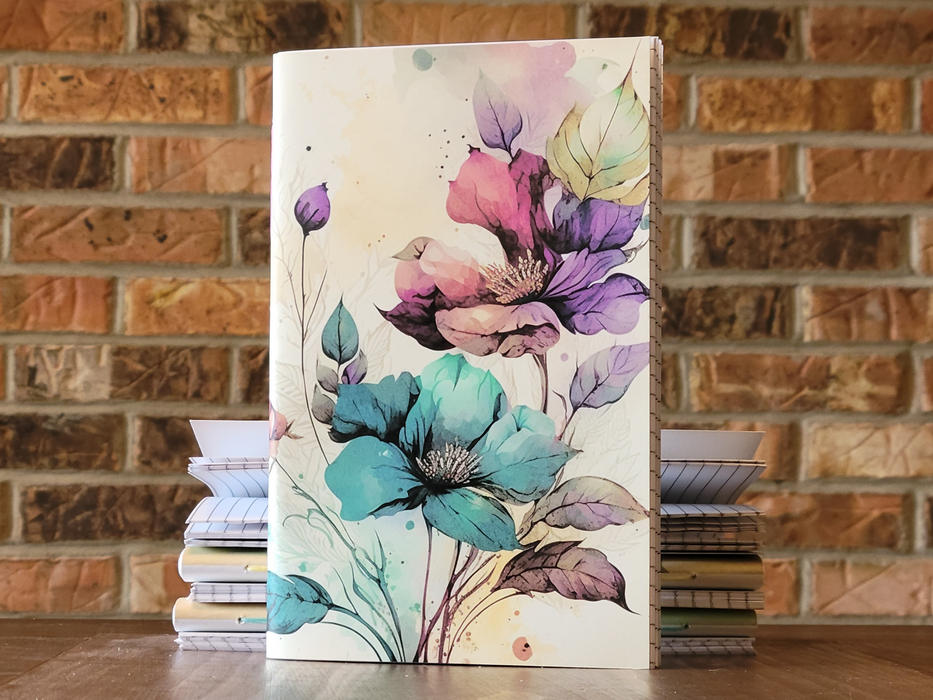 Vintage-Vibes Floral Soft Cover Lined Journal