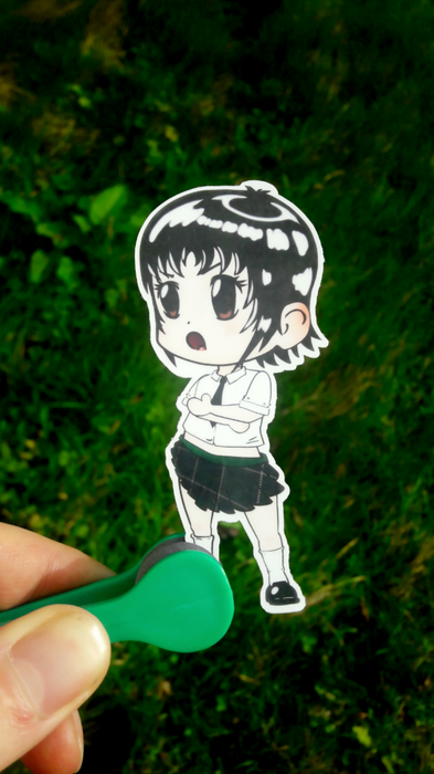 Chibi Anime Girl Lucia Waterproof Vinyl Sticker