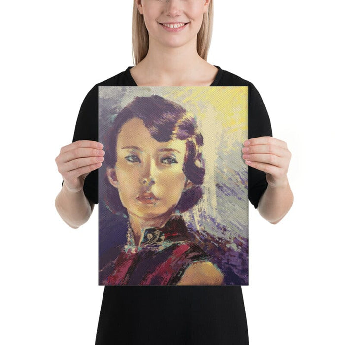 "Yu Ming": Painting of a Chinese Woman in a Qipao/Cheongsam [Unfoiled]