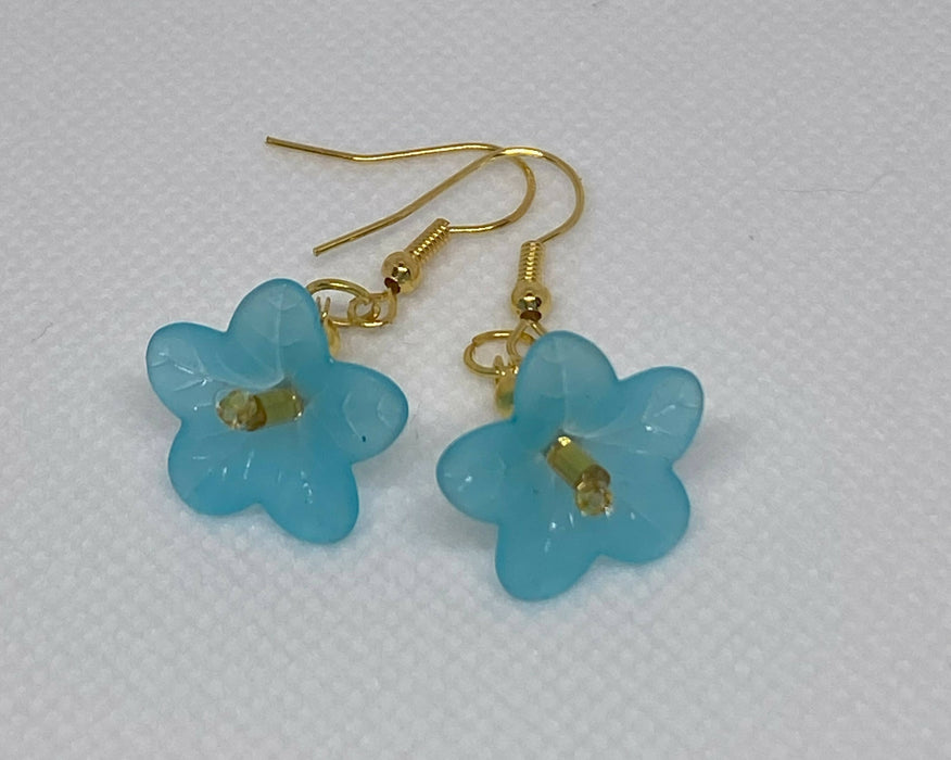 Blue Flower Earrings