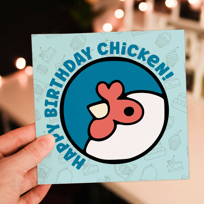 Artisans Cooperative fundraiser birthday card: Happy Birthday Chicken