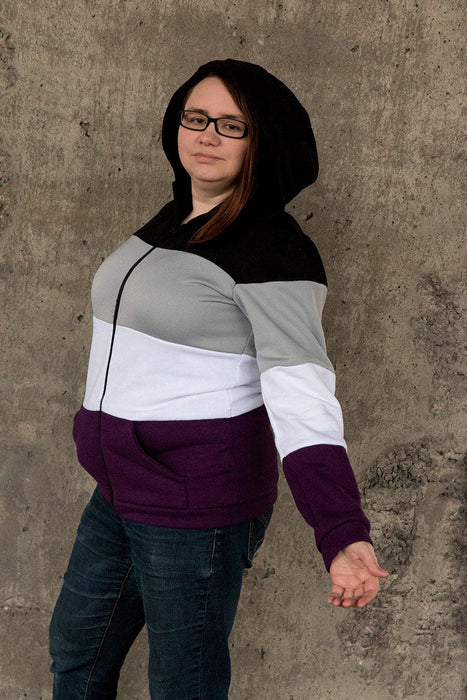 Asexual pride flag hoodie