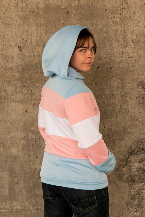 Trans pride flag hoodie