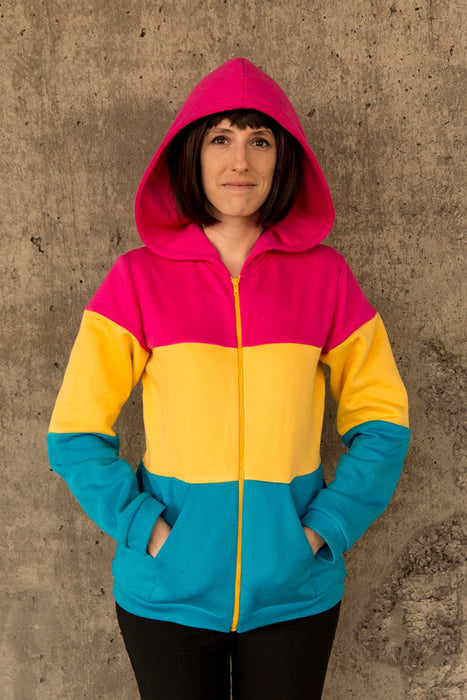 Pansexual flag pride hoodie