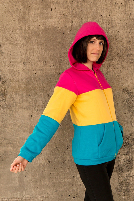 Pansexual flag pride hoodie