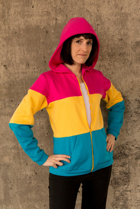 Pansexual flag pride hoodie