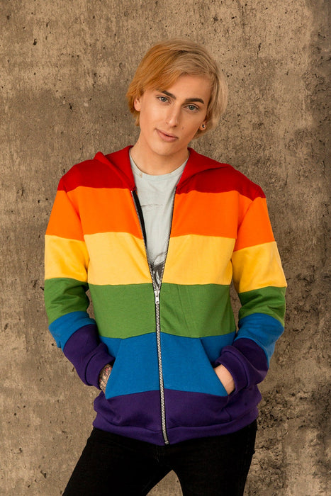 Gay pride flag hoodie