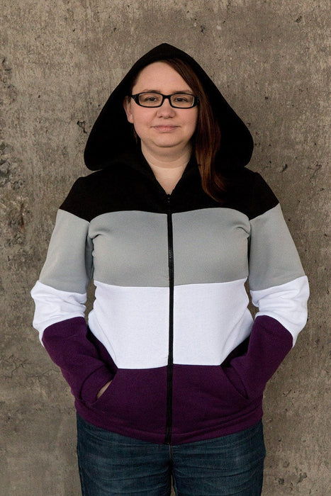 Asexual pride flag hoodie