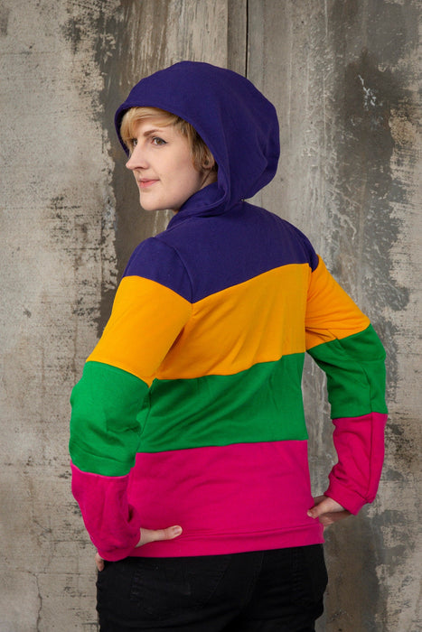 Lesbian pride flag hoodie (bold)