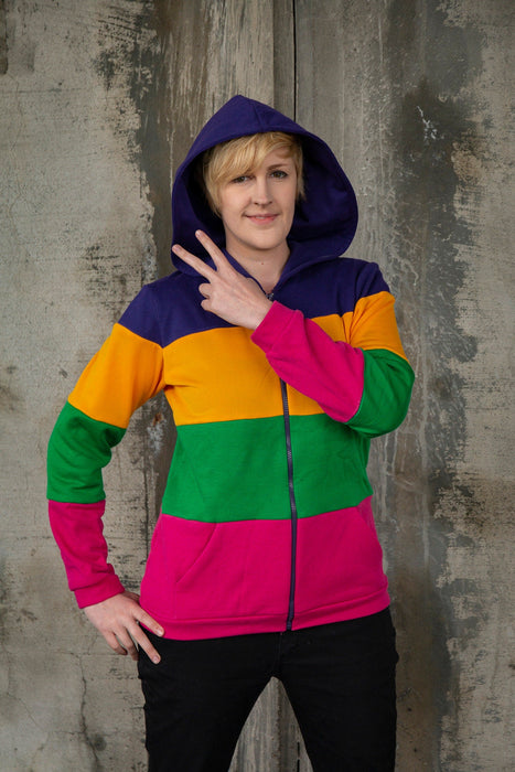 Lesbian pride flag hoodie (bold)