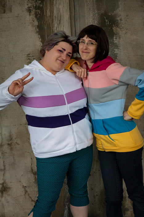 Genderflux pride flag hoodie