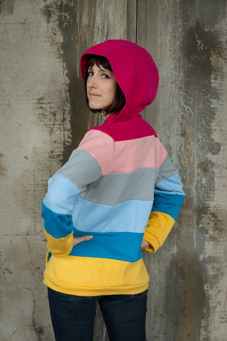 Genderflux pride flag hoodie