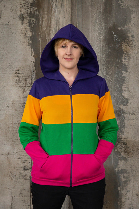 Lesbian pride flag hoodie (bold)