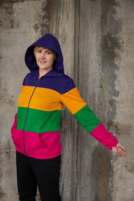 Lesbian pride flag hoodie (bold)