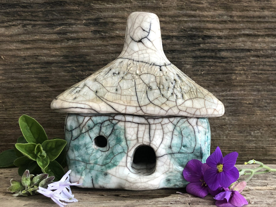 Fairytale cottage: raku kurinuki spirit & incense house