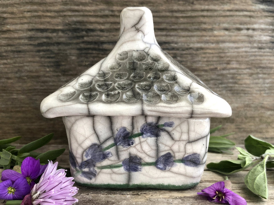 Lavender cottage: raku kurinuki spirit house