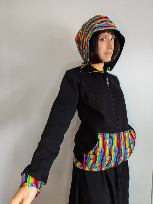 Pride fist basic zip up hoodie