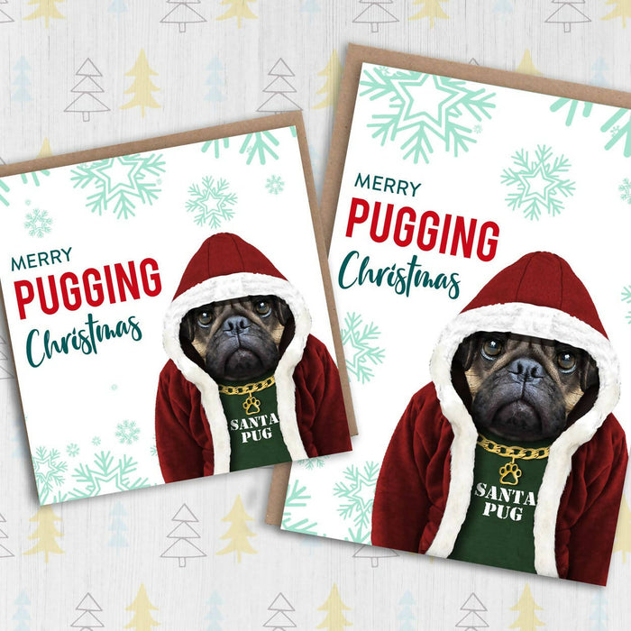 Merry Pugging Christmas card