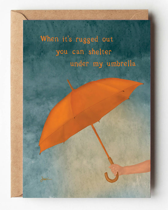 Umbrella Card, Encouragement Card