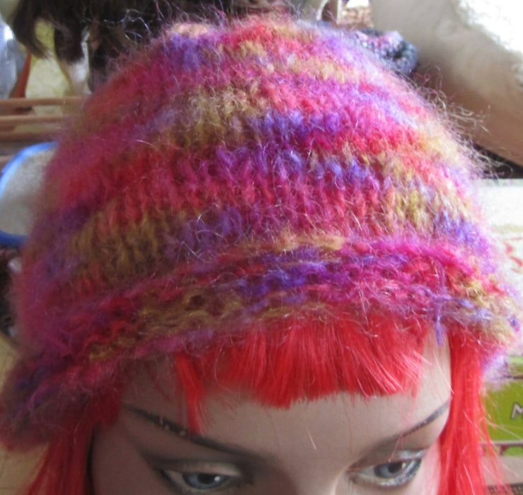 Mohair Hat in Bright Colors