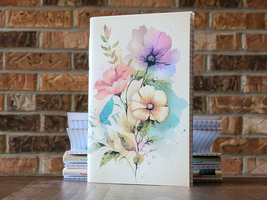 Vintage-Vibes Floral Soft Cover Lined Journal