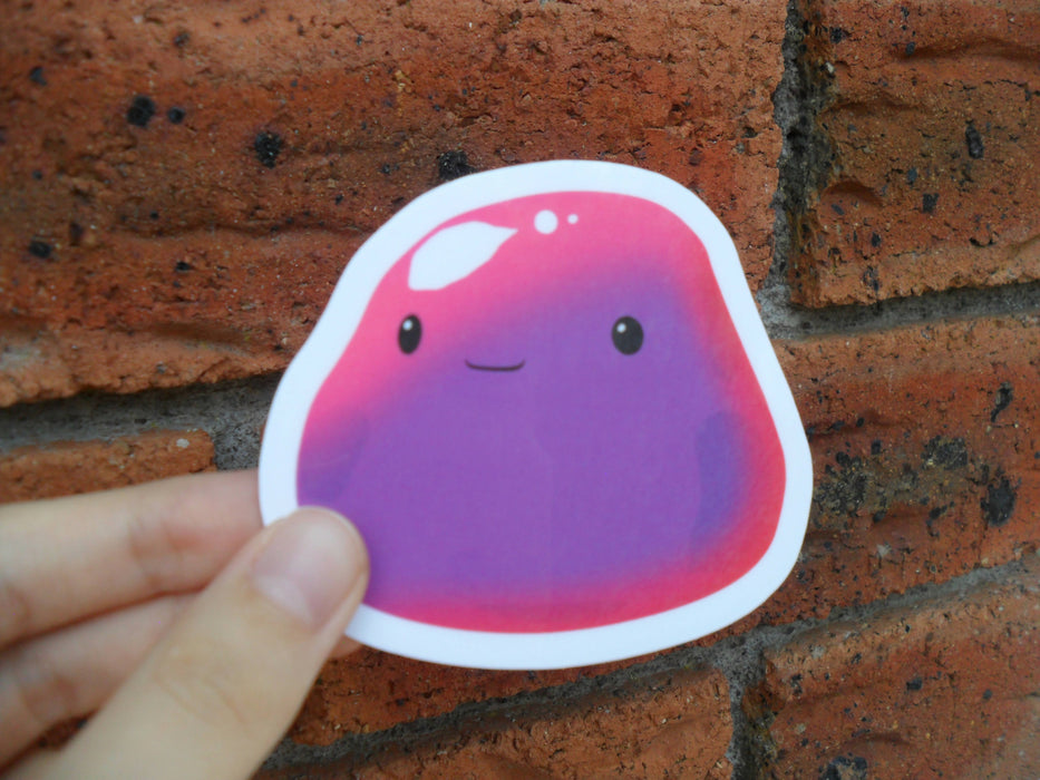 Collection of 4 different slimes Die Cut Waterproof Vinyl Sticker (can be bought separately)