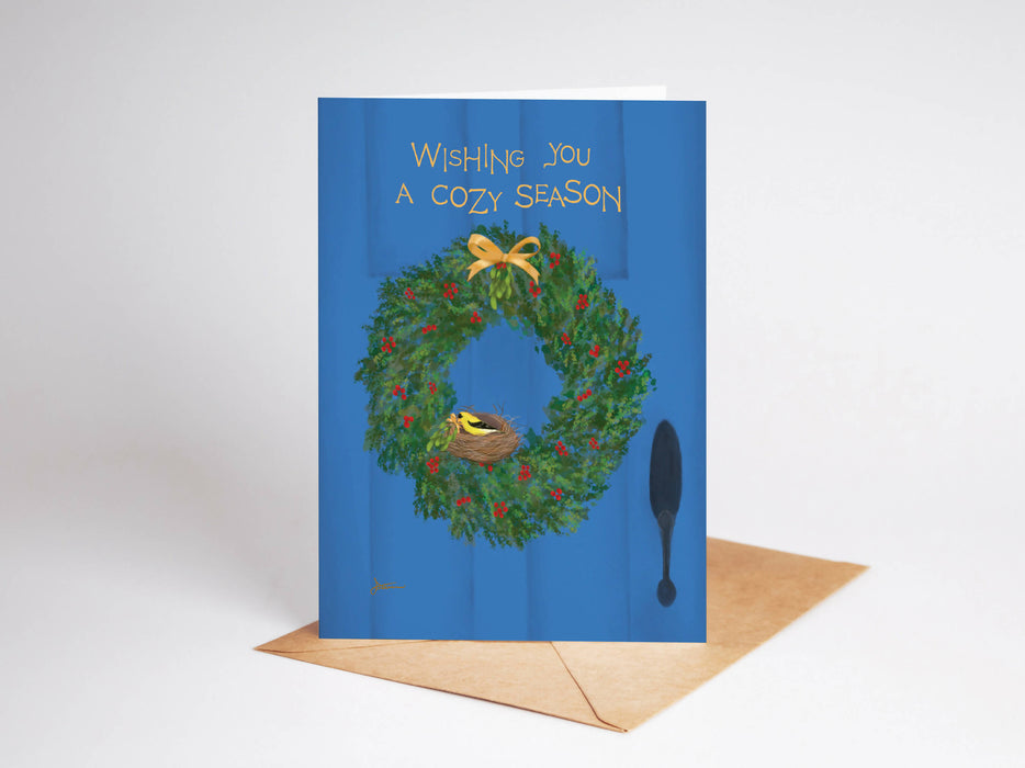 Cozy Card, Winter Holiday Card