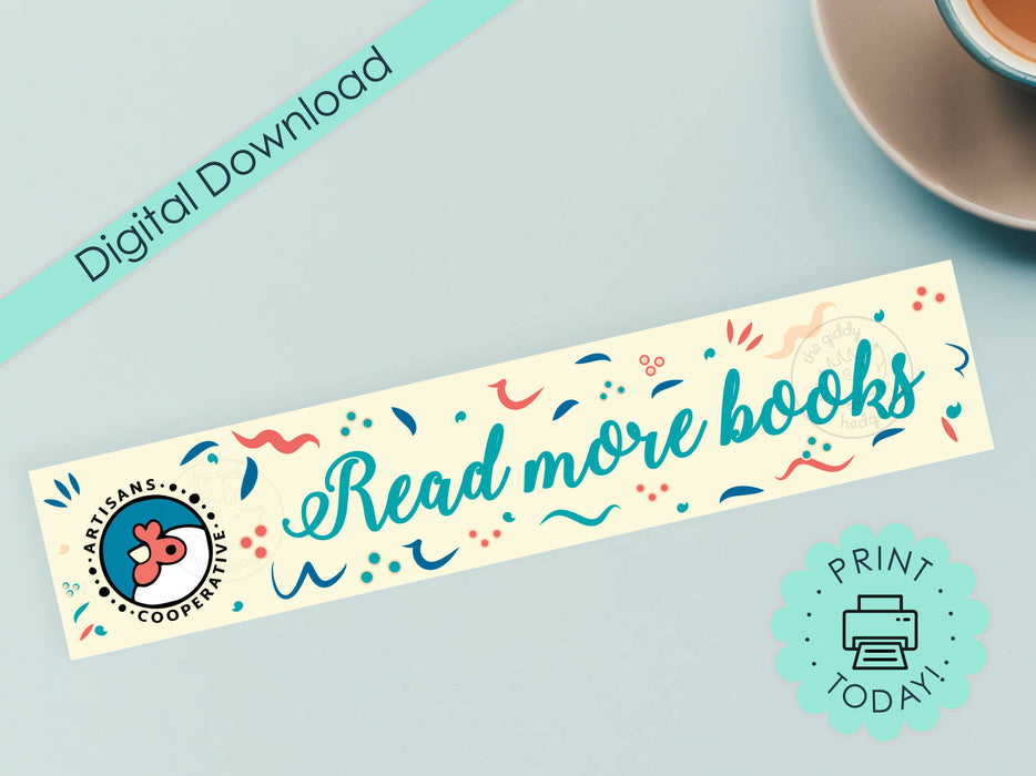 Printable Chicken Themed Bookmark - Instant Download Fundraiser for Artisans Co-op