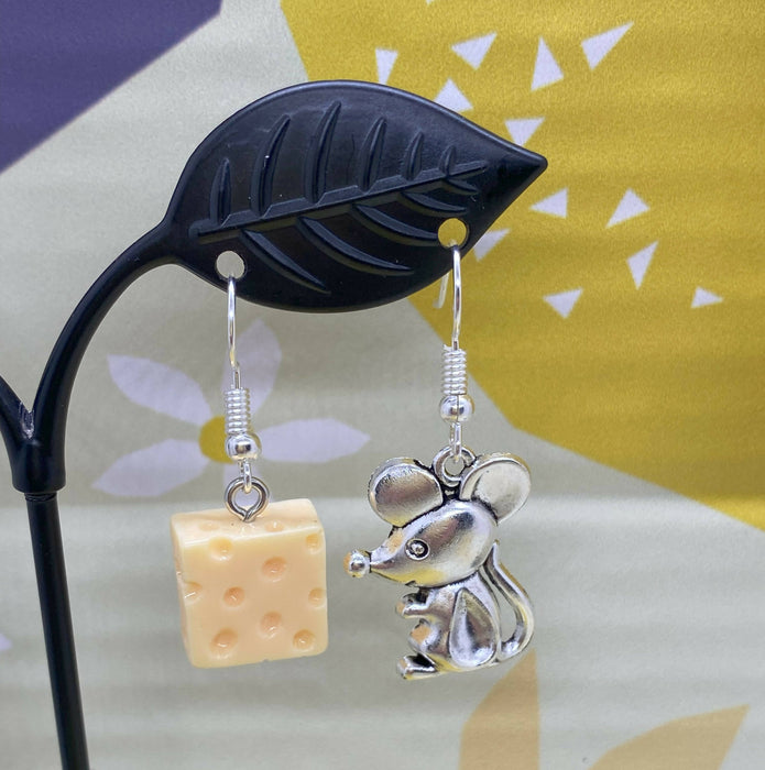 Cheese and Mouse Earrings