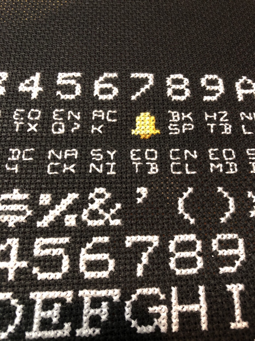 ASCII Table Cross-Stitch Pattern – Artisans Cooperative