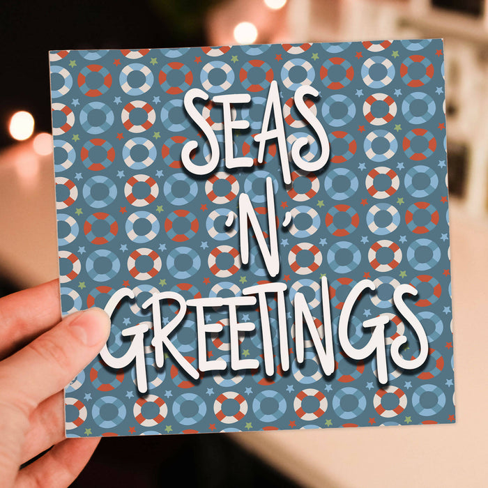 Seas 'n' Greetings Christmas card