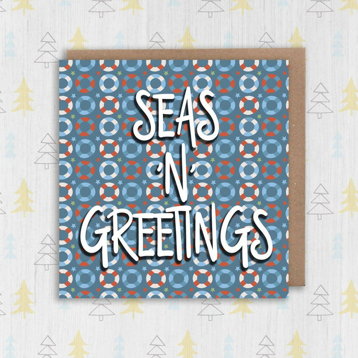 Seas 'n' Greetings Christmas card