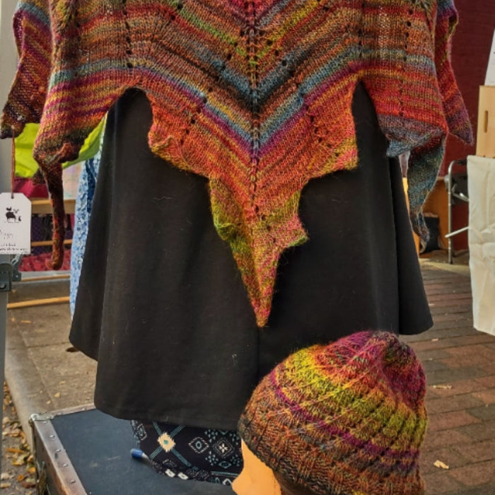 Season's Change Leaf Shawl & Hat