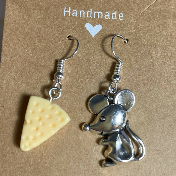 Cheese and Mouse Earrings