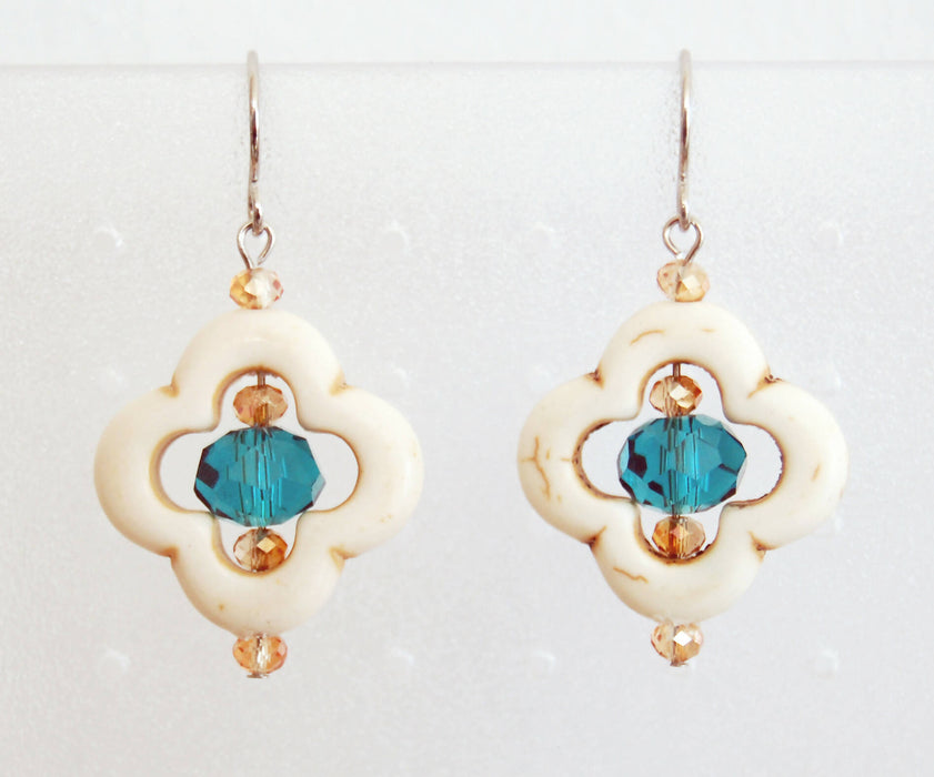Arabesque Shaped Earrings with Your Choice of Co-op Colors