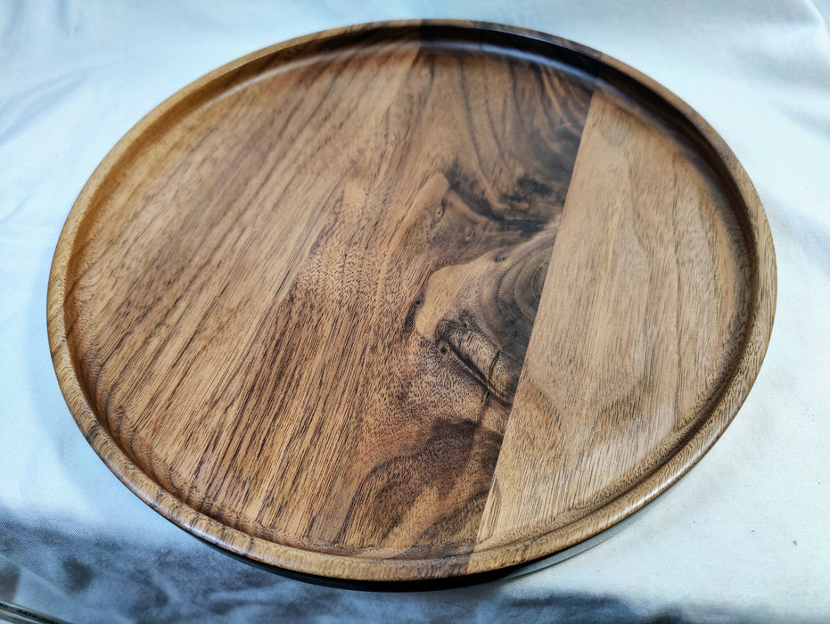 Solid Walnut Wood Plates