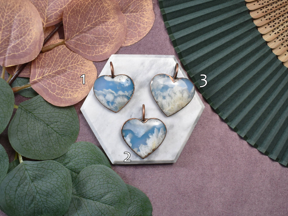 Copper Pendant with Doublet Agate