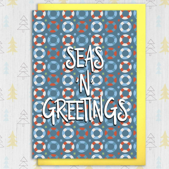 Seas 'n' Greetings Christmas card